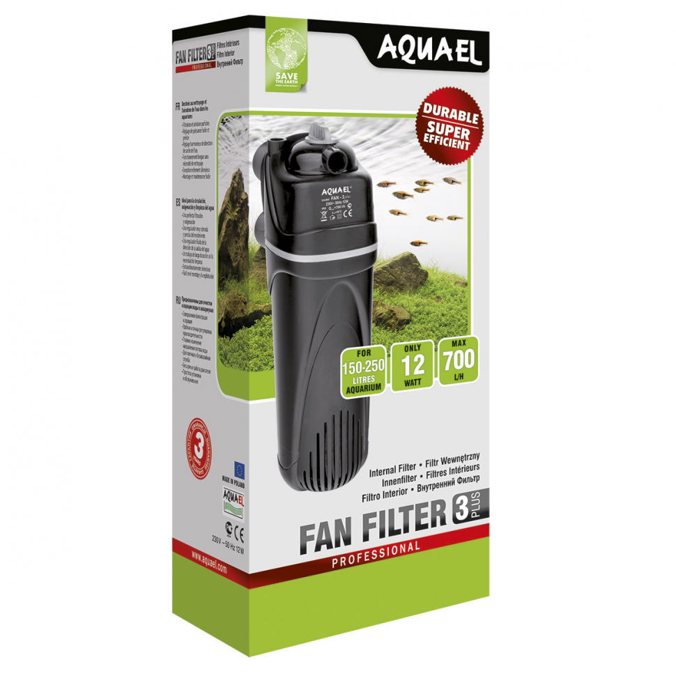

Внутренний фильтр для аквариума "Aquael FAN FILTER 3 Plus" до 250 л