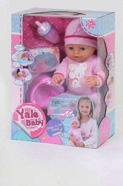 

Интерактивный пупс Yale Baby 40 см с музыкальным горшком 5 функций Девочка