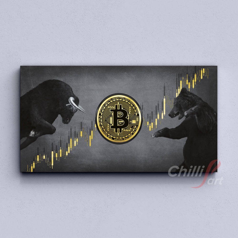 

Картина Bitcoin Bulls&Bears 70, 140