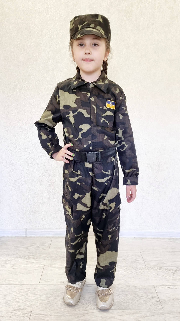 

Детский камуфляжный карнавальный костюм военного УНИСЕКС