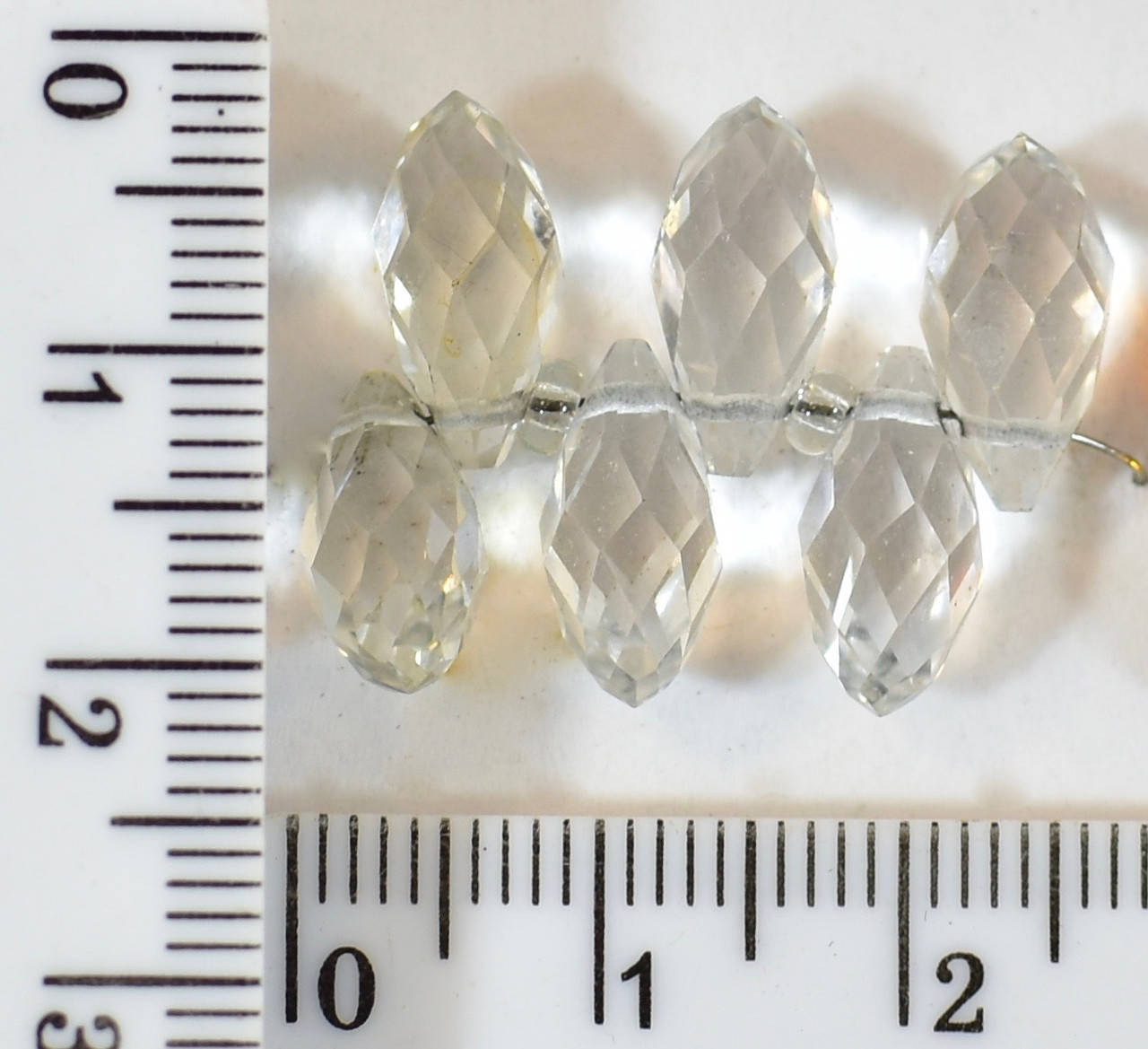 

Бусина капля 6* 12мм прозрачн наб=100шт