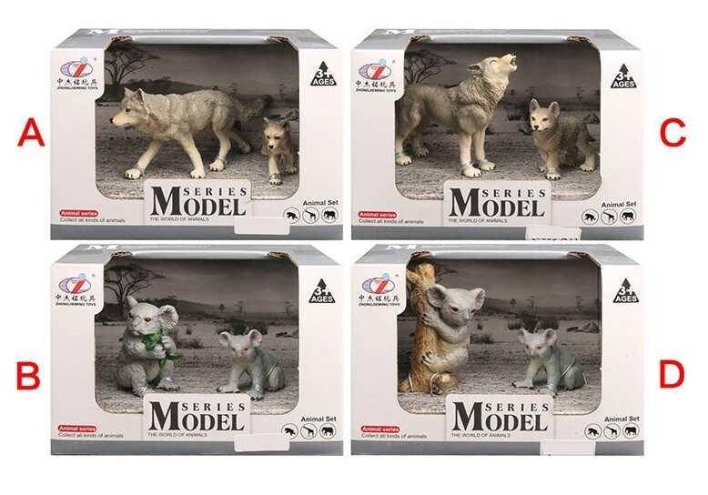 

Набор животных Q 9899 A35 (72/2) "Дикие животные", 4 вида, в коробке