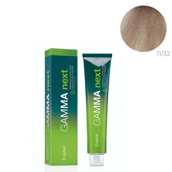 

Безаммиачная крем-краска для волос Erayba Gamma Next 11/32 Переливающийся золотистый светлый блонд 100 мл