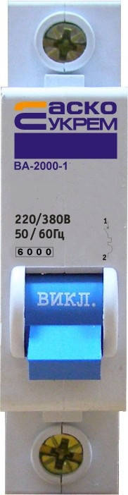 

Выключатель автоматический ВА-2000 1р 40А АСКО