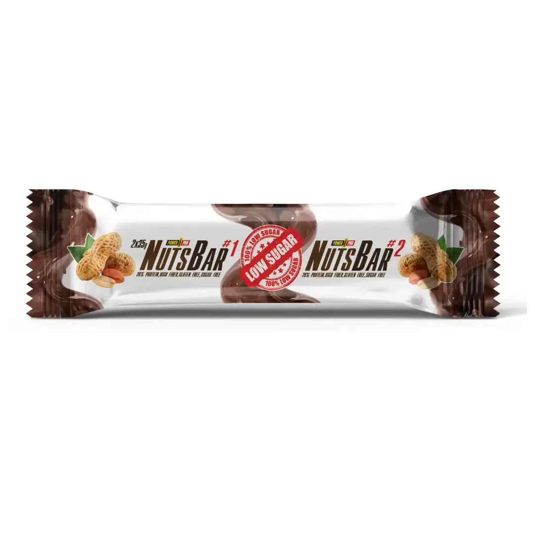 

Батончики Power Pro Nuts Bar 100% sugar free 20x70g