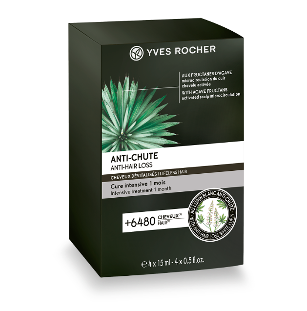 

Свежайшие интенсивный Курс от Выпадения Волос с белым люпином Yves Rocher ив роше лечение помогает
