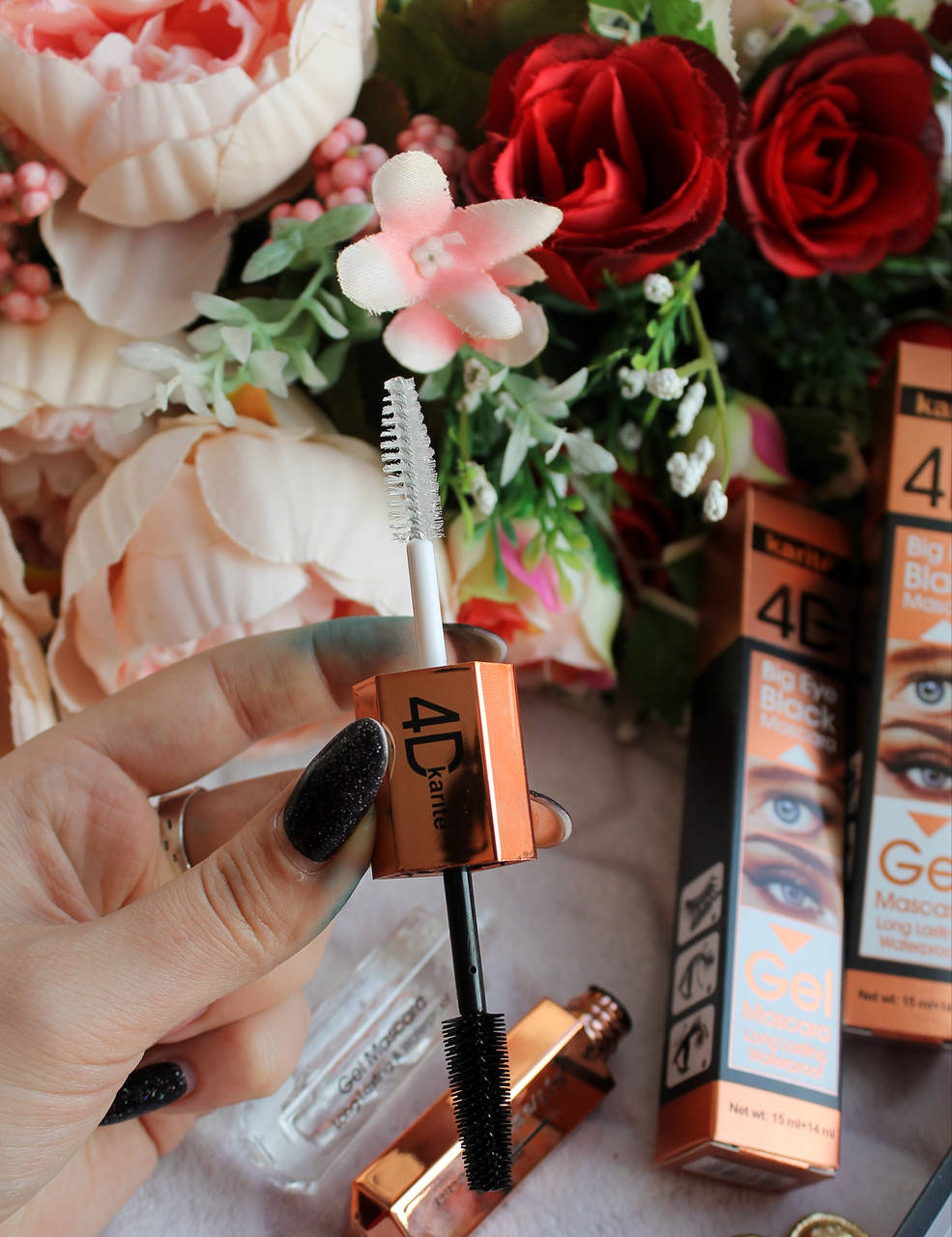 

Тушь+гель для ресниц KARITE 4D Big Eye Black Mascara, Черный