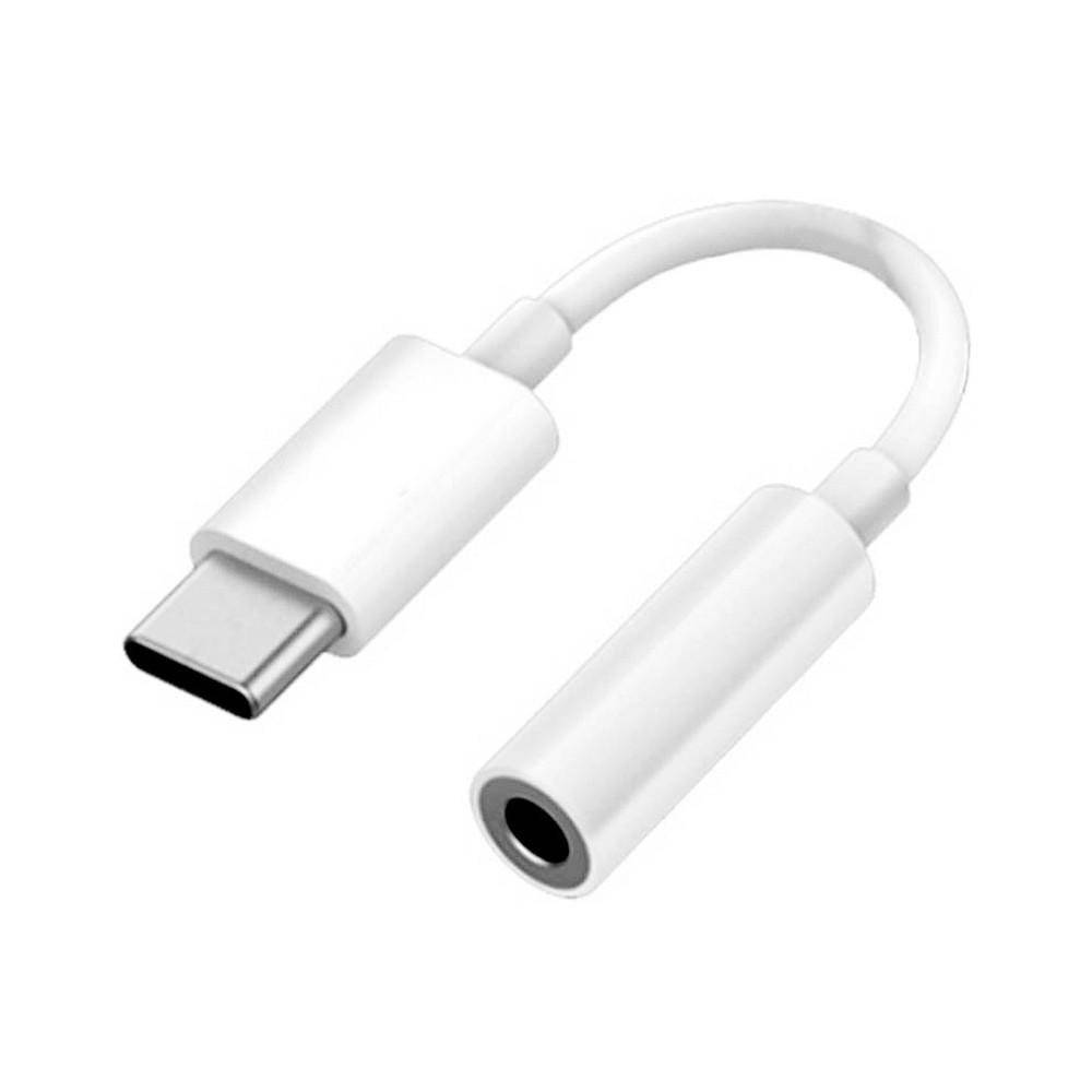

Переходник Type-C на Aux 3.5 mm (работают при отсутствии разъёма Aux 3.5) белый
