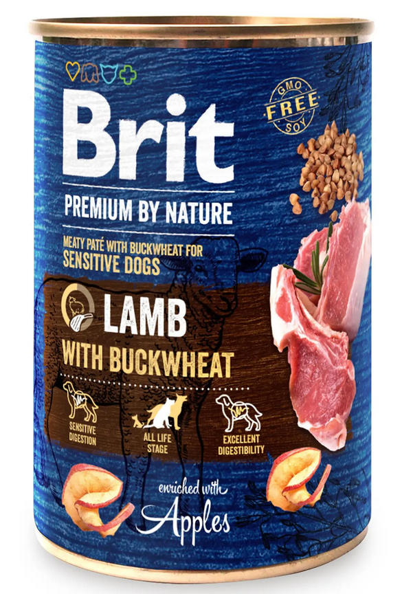 

Brit Premium консерва для собак с ягненком 400г