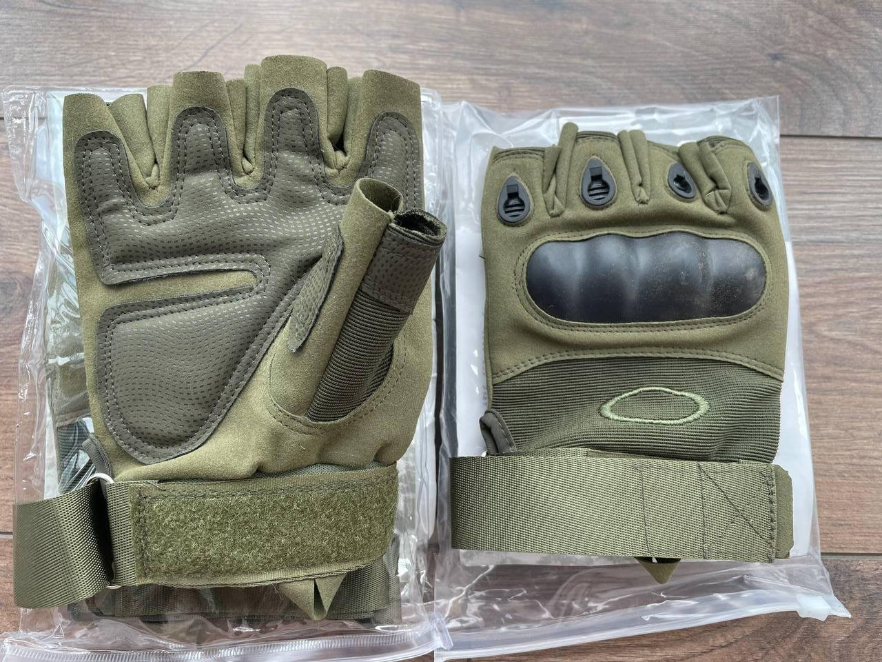 

Перчатки тактические олива без пальцев защитные с костяшками военные, перчатки штурмовые беспалые ВСУ