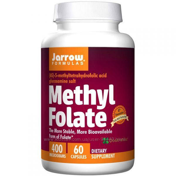 

Jarrow Formulas, Метилфолат, 400 мкг, 60 растительных капсул