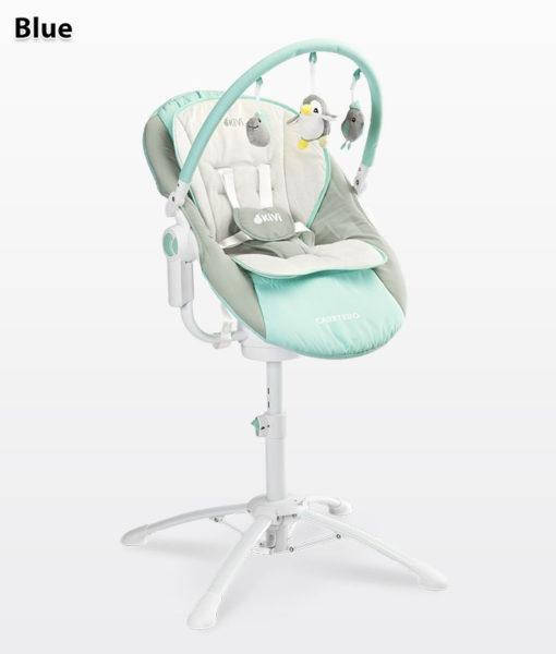 

Детская качель, шезлонг, стульчик для кормления Caretero Kivi 3 в 1 blue