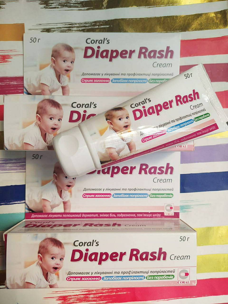 

Детский крем защитный под подгузник Coral's Diaper Rash Cream / крем от опрелостей под подгузник Индия