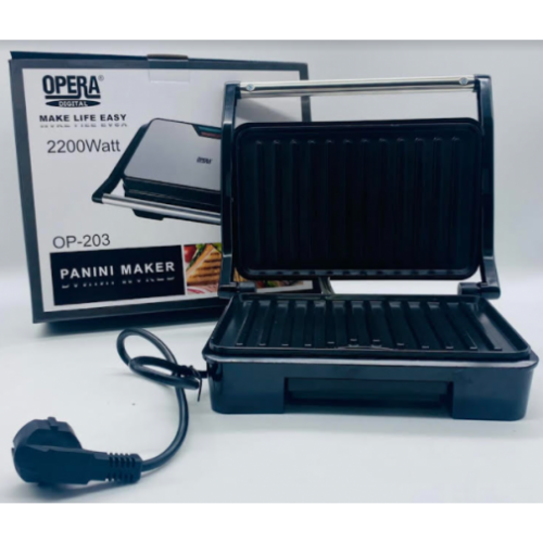 

Бутербродница Гриль Сендвичница с антипригарным покрытием Opera OP-203