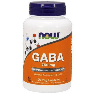 

NOW Foods GABA 750mg 100 caps