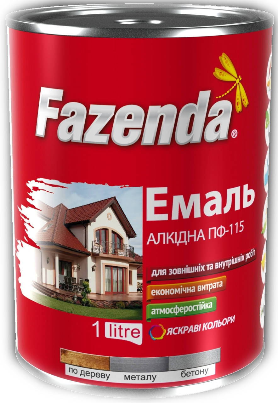 

Емаль Fazenda ПФ-115 біла; 0,9л