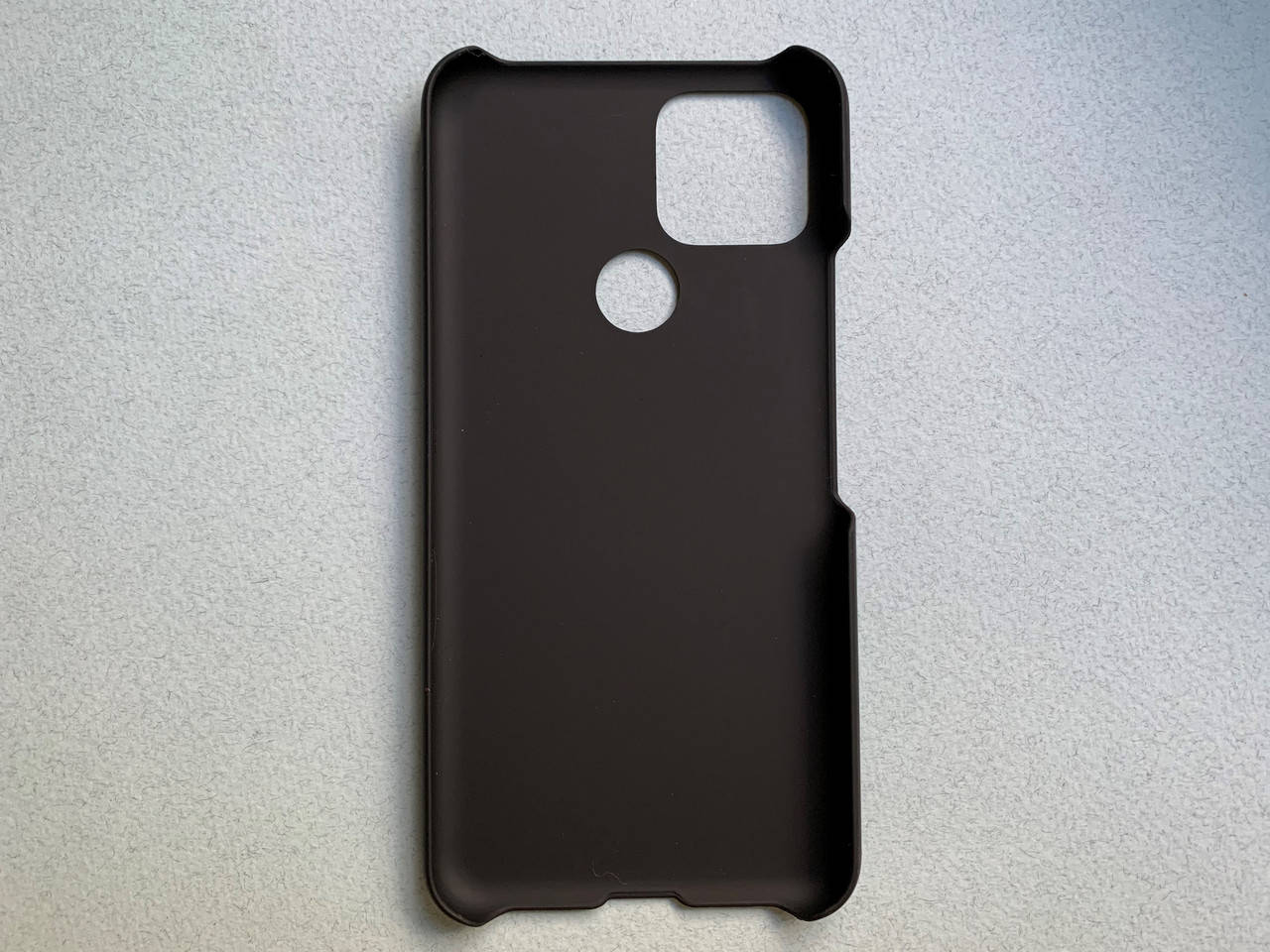 

Google Pixel 4a 5G чехол (бампер) чёрный матовый, Черный