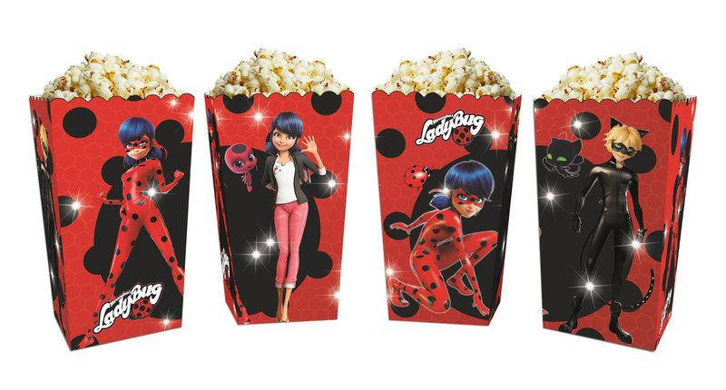 

Коробочки для сладостей и попкорна , 5 шт. в уп Коробочки Леди Баг (LADY BUG)