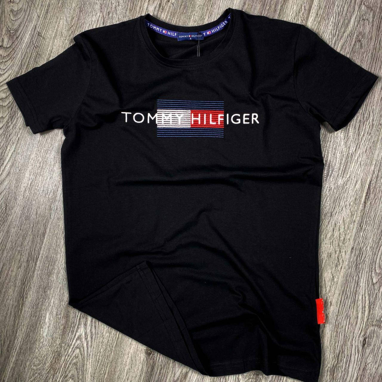

Брендовая футболка Tommy Hilfiger, Черный