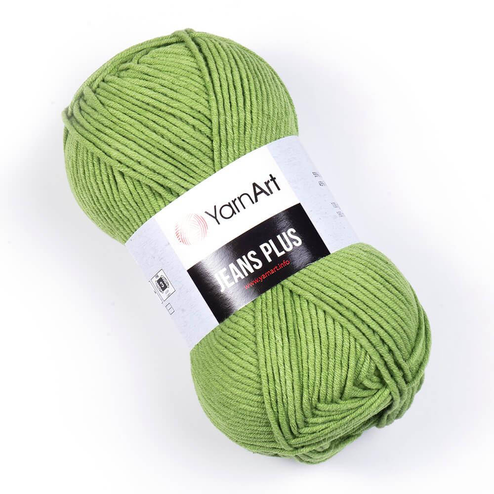 

Yarnart Jeans Plus № 69 зеленая трава, Зелёный