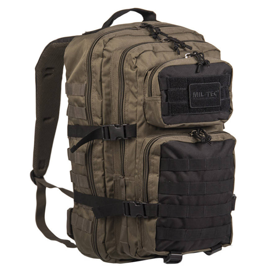 

Большой рюкзак Mil-Tec Assault Pack Large 36 l - Ranger Green/Black 14002301, Койот