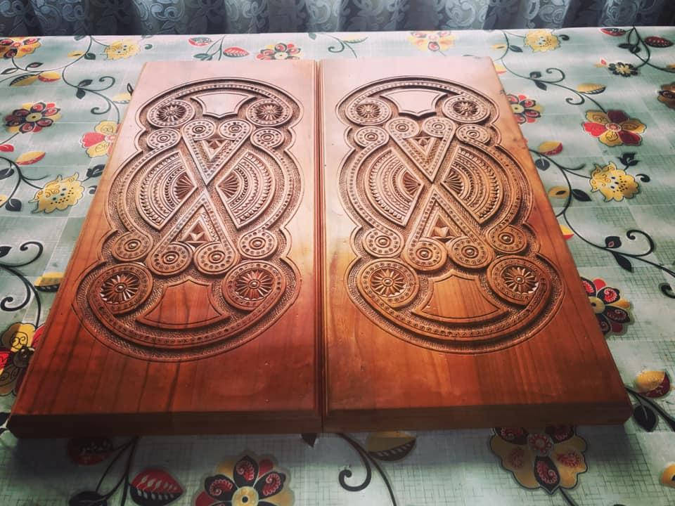 

Нарды ручной работы 50 см на 22 см Магнолия