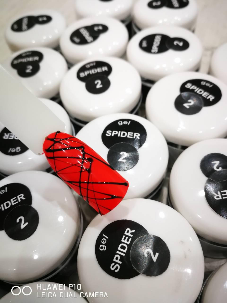 

Гель краска Паутинка Spider ТМ City Nail № 2 черная, Черный