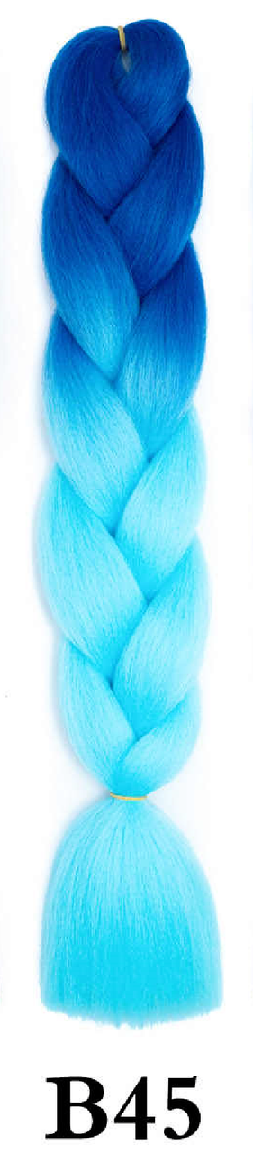 

Канекалон синий + голубой небесный А31 Длинна 60 ± 5 см Вес 100 ± 5г Термостойкий двухцветный Jumbo Braid В45