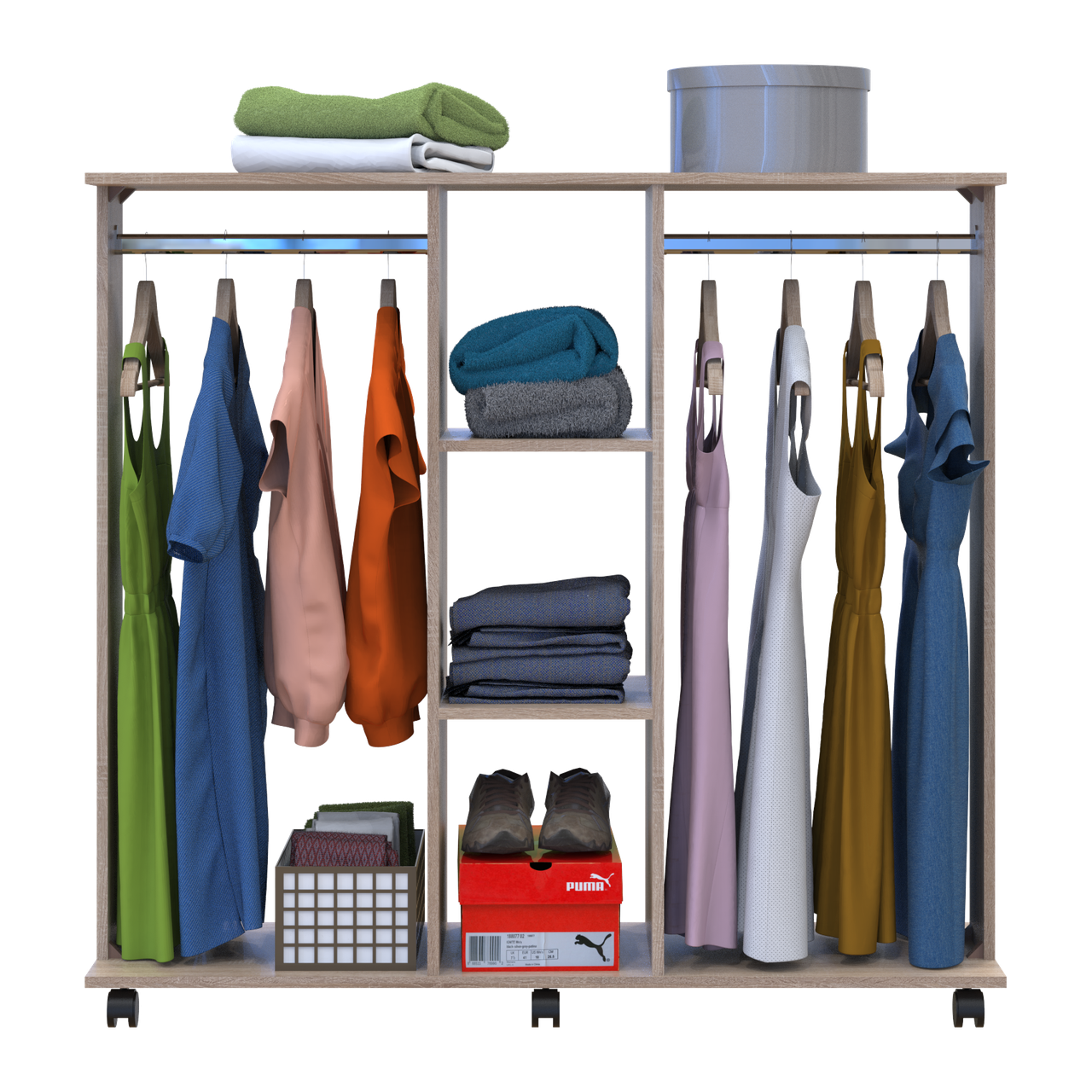 Гардеробна стійка Doros Д3 Дуб сонома 130х40.1х121 (41510112) 4