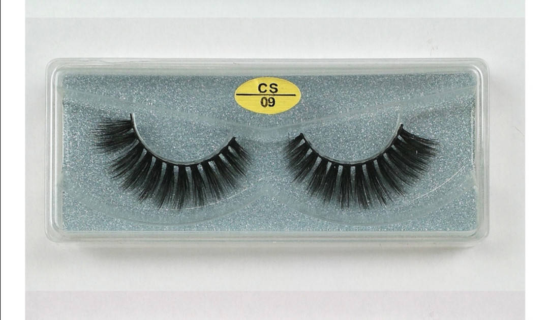 

Накладные ресницы 3D CS - 09 1 пара цветная упаковка, Черный