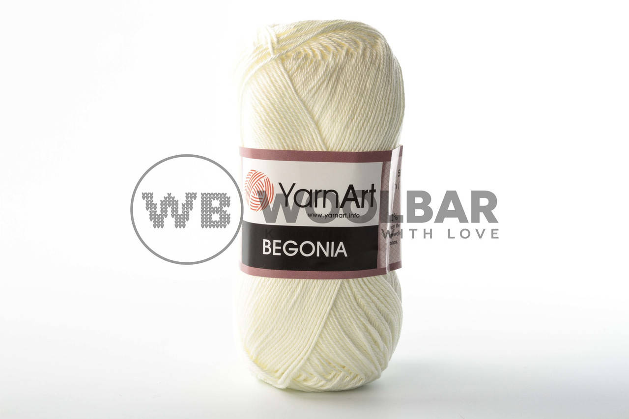 

Пряжа YarnArt Begonia 326 молочно-лимонный