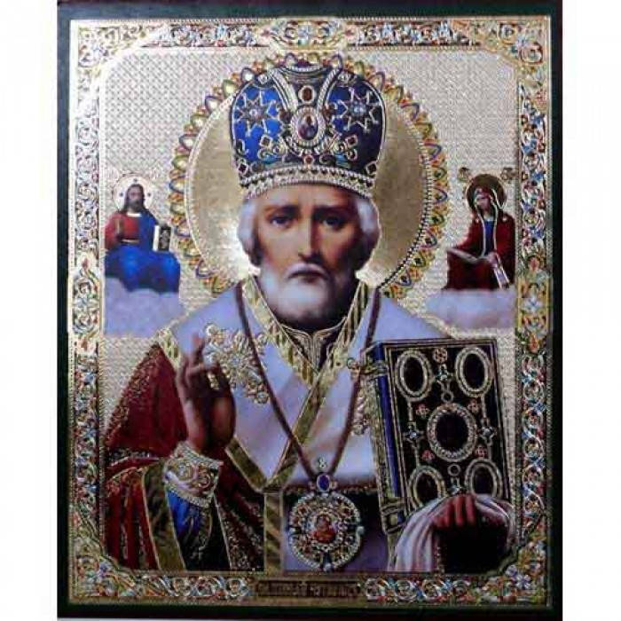 

Николай Чудотворец (светлый фон) 10 х 12 (без мол-вы на обороте )