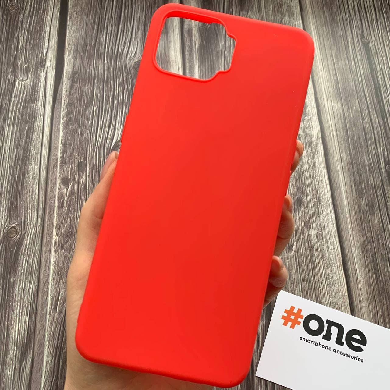 

Чехол для Oppo A73 силиконовый цветной плотный чехол на телефон оппо а73 красный Plain