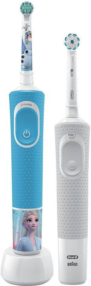

Зубна щітка Braun Oral-B D100.413.1 FrozenII + Vitality D100.410.2K, Синий