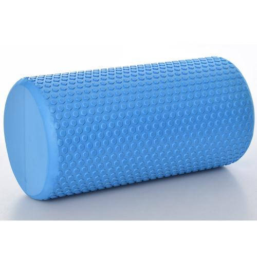 

Массажный ролик EasyFit Foam Roller 30*15 см мягкий валик для йоги, массажа всего тела синий