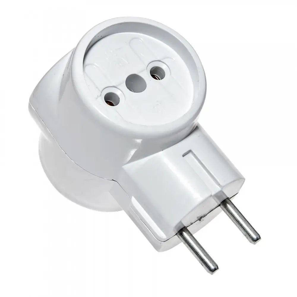 

Разветвитель-тройник белый 10А 250V NEW