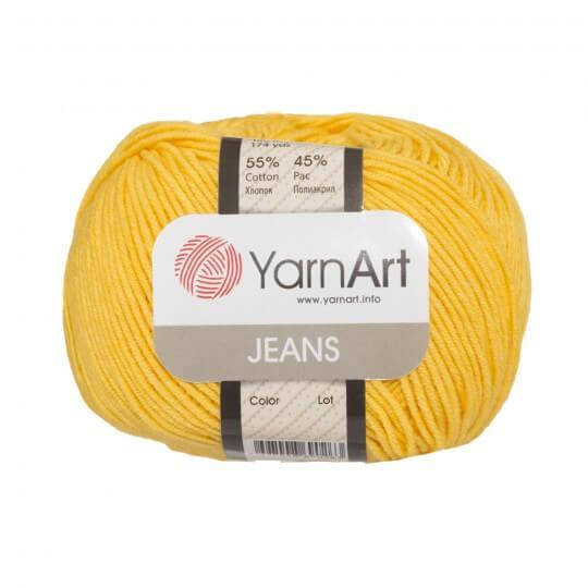 

Хлопковая пряжа YarnArt Jeans 35 желтый (ЯрнАрт Джинс)