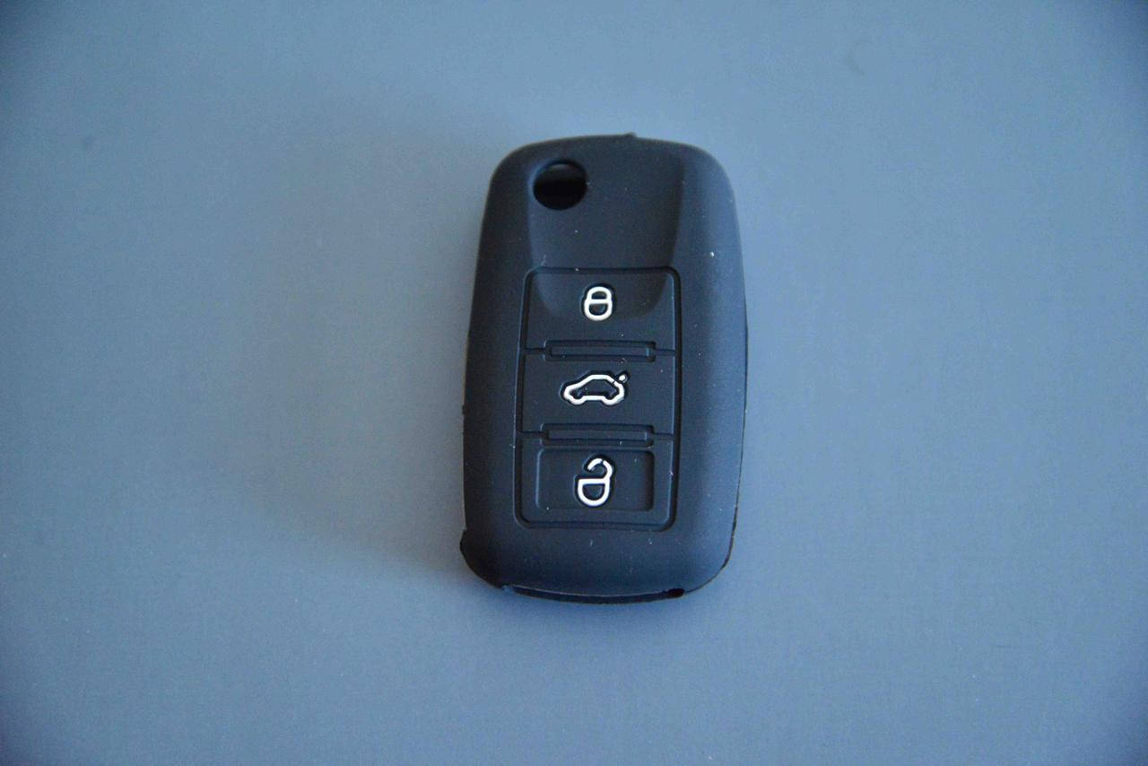 

Чехол выкидного авто ключа для VOLKSWAGEN Passat, Caddy, Jetta, Golf (Фольксваген Пассат, Кадди) 3 - кнопки