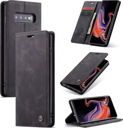

Чехол книжка Caseme с магнитом для Samsung Galaxy S10 Plus черный
