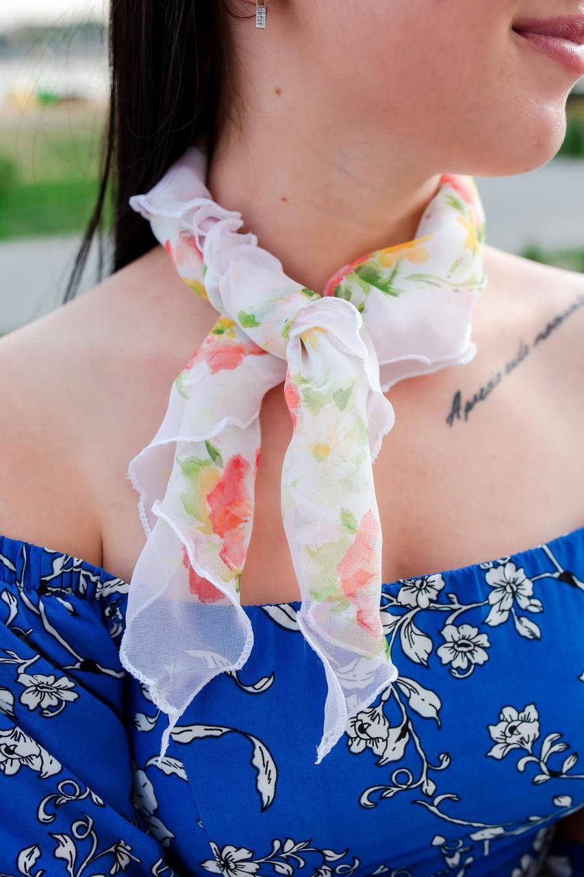 

Нежный шейный платок 60*60 (61007), Черный