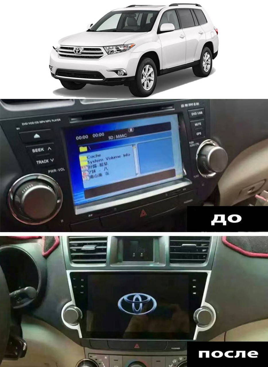 

Штатная Android Магнитола на Toyota Highlander 2007-2014 Model 4G-solution