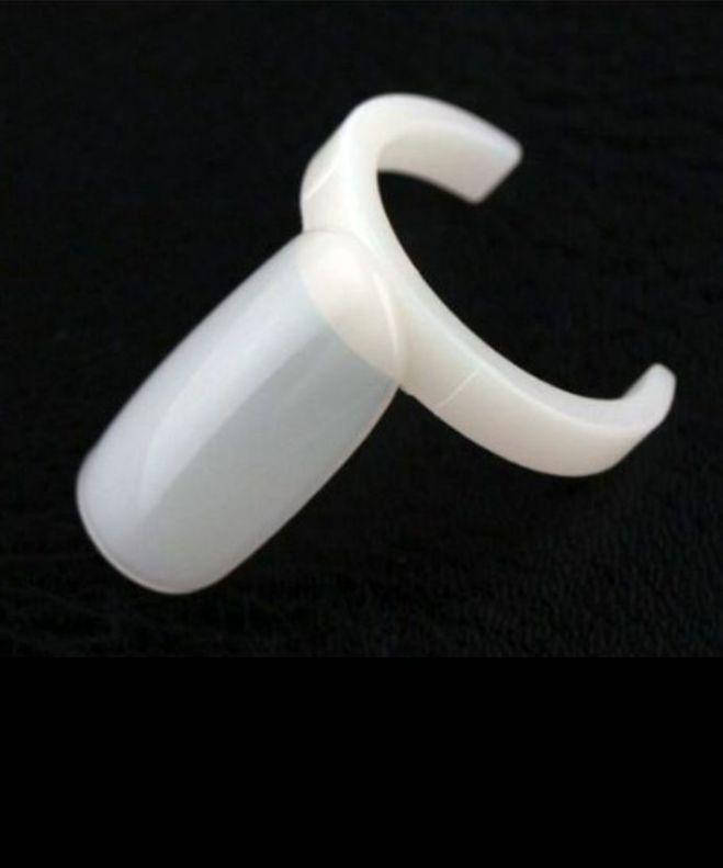 

Типсы с кольцом для образцов гель-лака и дизайнов, упаковка 50 шт, Белый