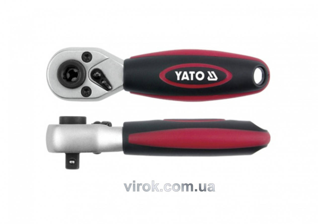 

Трещотка 1/4" YATO 136 мм 72 зубца YT-0331