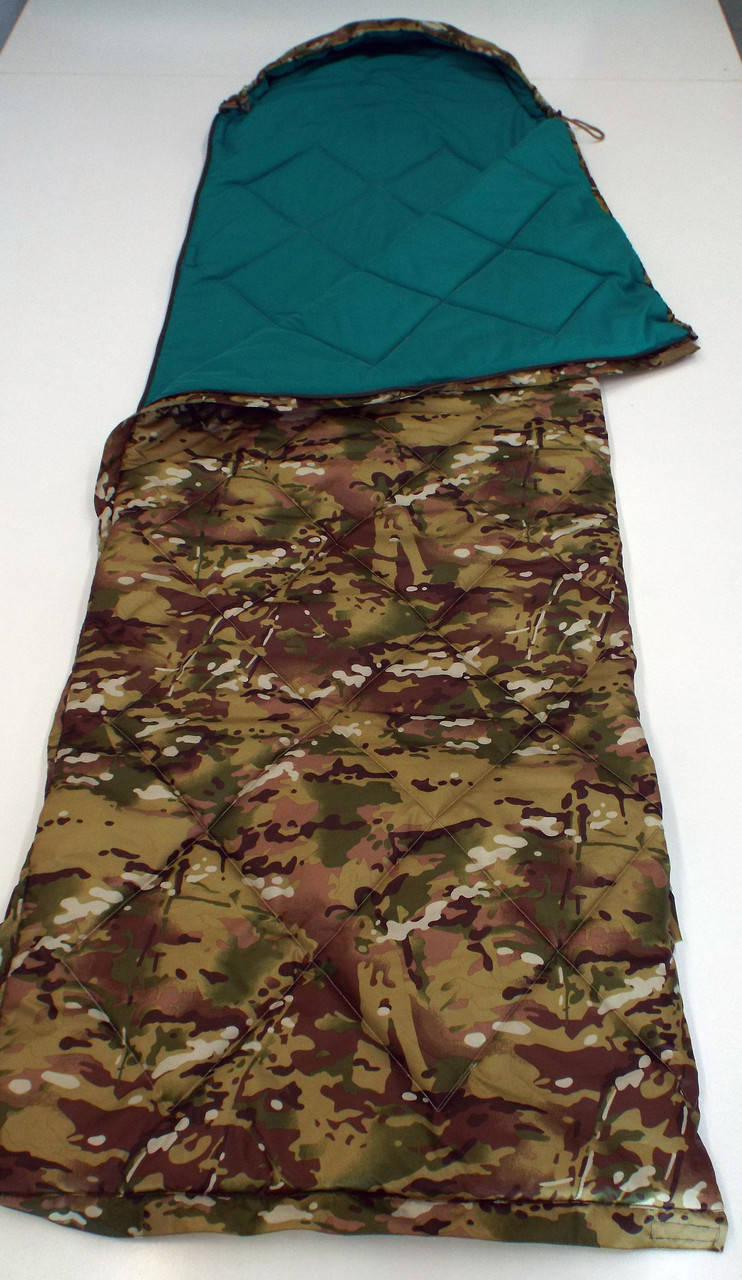 

Спальный мешок с капюшоном летний Милитари, Мультикам