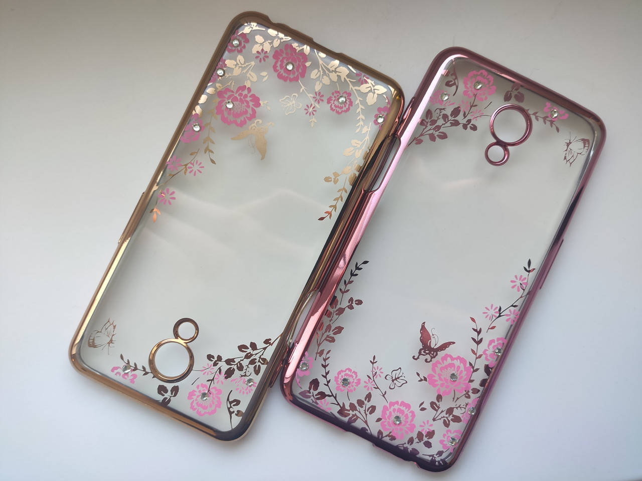 

Чехол силиконовый со стразами для Meizu M6s