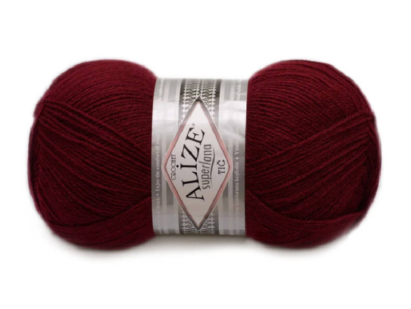 

Alize Superlana Tig, бордовый №57