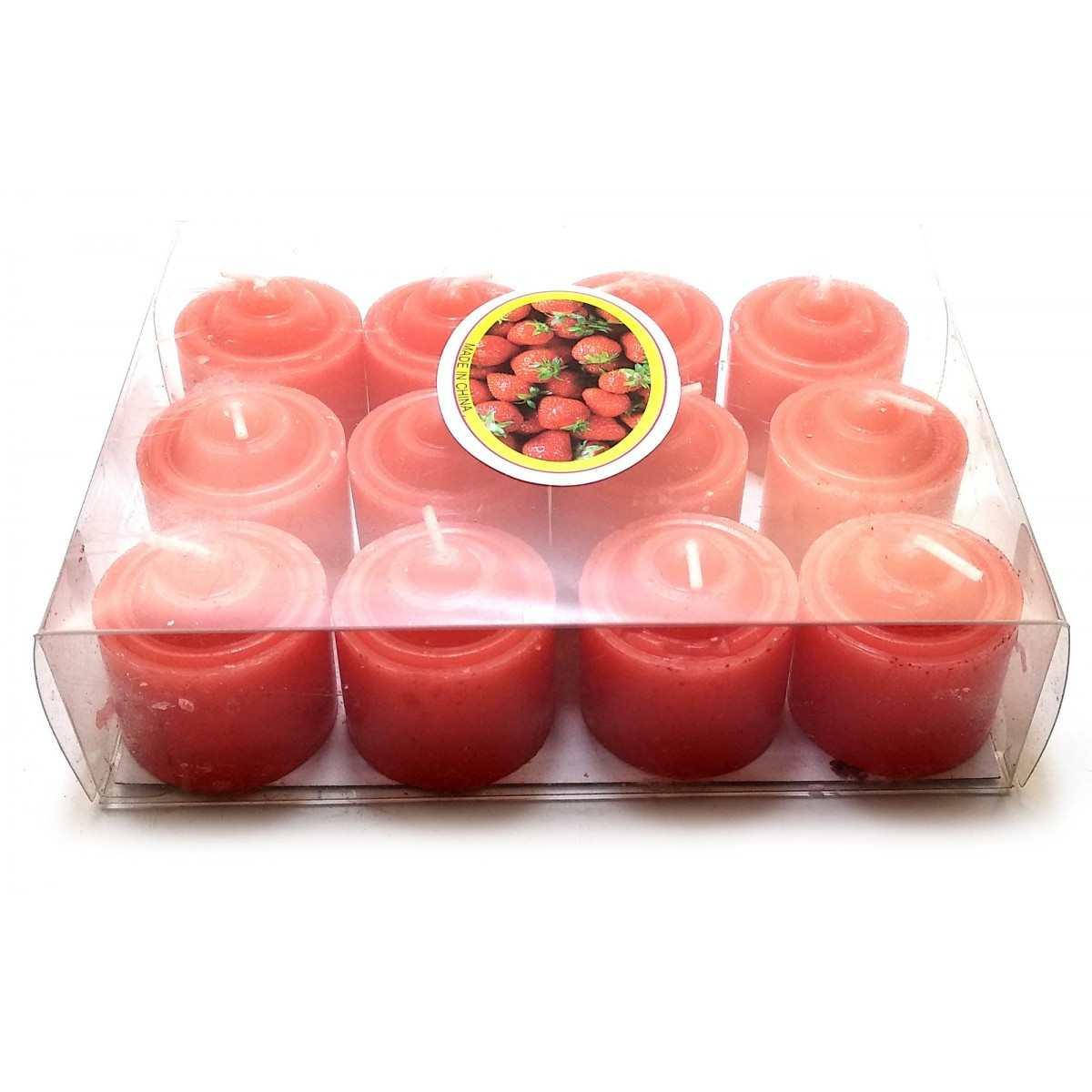 

Свечи красные (н-р 12 шт) (14х10,5х4 см)