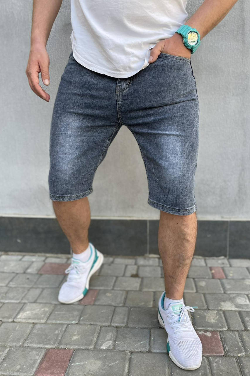 

Шорты мужские джинсовые 145365P, Серый