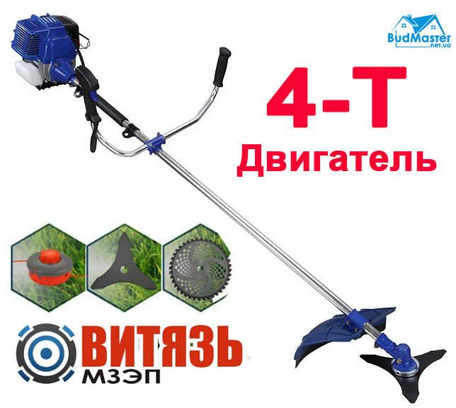 

Бензокоса ВИТЯЗЬ БГ-5800 4Т (Бензотример 4-х тактный, 3 насадки)