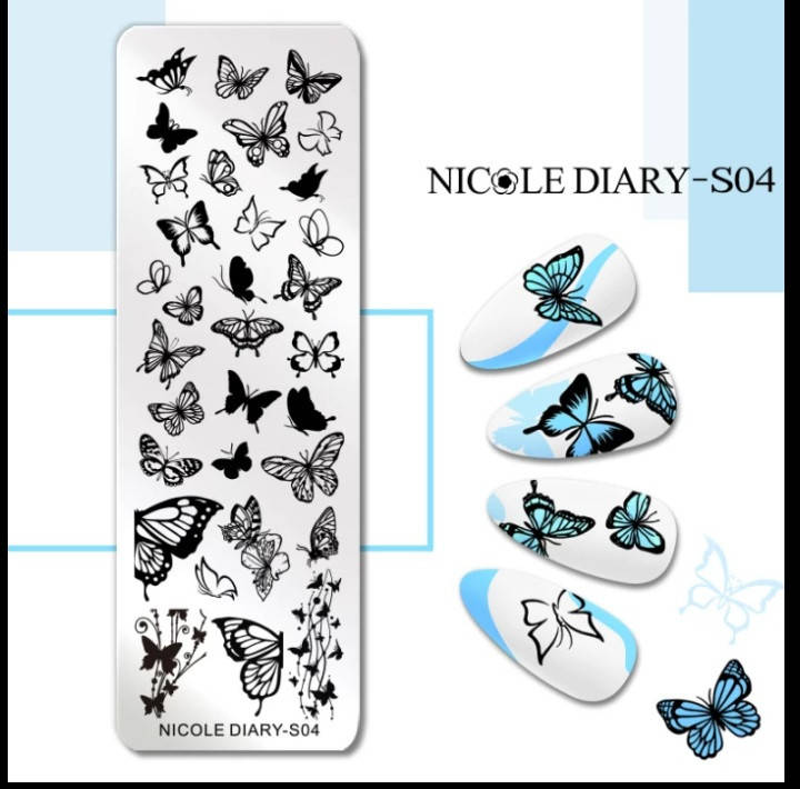 

Пластина для стемпинга Nicole Diary-S04